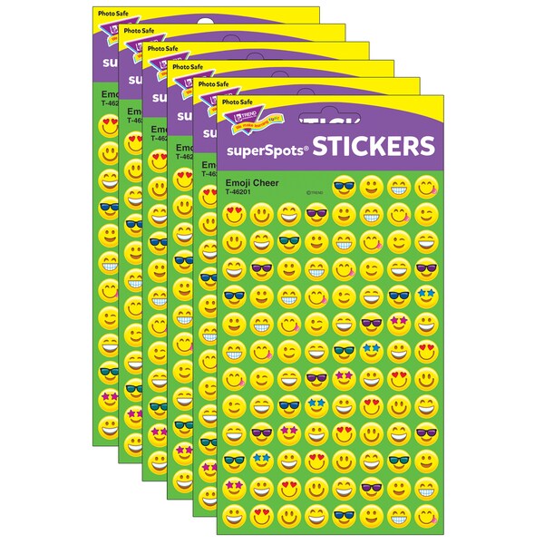 Trend Enterprises Emoji Cheer superSpots Stickers, PK4800 T46201 - main